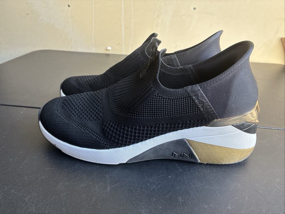 SKECHERS X MARK NASON 177667 Slip-Ins Mid Wedge Sneakers Women's 10 Clean